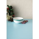 İstanbul Porselen Starlight Fine Bone New Year 21 cm Yılbaşı Salata Kasesi