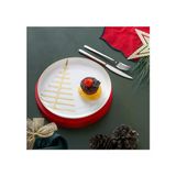İstanbul Porselen Starlight Fine Bone New Year Yılbaşı Gold 21 cm Pasta Tabağı