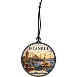 Istanbul Şehri Tasarımlı Oto Kokusu,araba Kokusu,oto Aksesuarı ve Dikiz Ayna Süsü