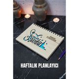 Istanbul Tasarım Ahşap Plan Defteri - Süresiz Ajanda - Haftalık Planlayıcı (Planlayıcı Defter) A5