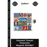 İstanbul Temalı Polyester Magnet Küçük Dekor Dekoratif Süs Hediyelik Eşya