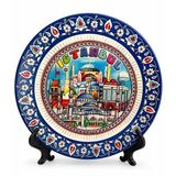 İstanbul Temalı Porselen Dekoratif Tabak 15 Cm Alk5838