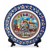 İstanbul Temalı Porselen Dekoratif Tabak 18 Cm Alk5841