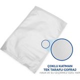 İstanbul Ticaret Vakum Makinelerine Uyumlu Tırtıklı (Gofrajlı) Vakum Poşeti 20 x 26 125 Adet