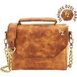İstanbul Twingold Isminize Özel Küçük Boy Çanta - TWGR107 - Camel