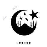 İstanbul ve Ay Yıldız Sticker Etiket Çıkarma 20cm