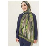 İSTANBULSTYLEMODA Desenli Bambu Kraş Şal-HAKİ YAĞ-YEŞİL bmb2808