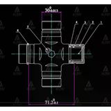 İstavroz Mafsal Şaft L-200 06 4X2 / 4X4 101Mm X 30Mm İçten Se