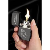İŞTE BU Kişiye Özel İsimli Benzinli Siyah Zippo Çakmak