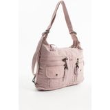 Ister Sırt Ister Omuz Ister Çapraz Askılı Fonksiyonel Kullanım Kadın Çantası 30*41 cm Büyük Boy - 30 x 41 cm - Pembe