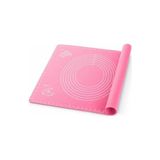 İstesende Pembe Silikon Ölçekli Hamur Açma Matı 45 x 65 Cm.