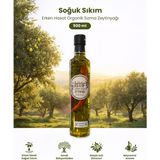 Istif Yeni Sezon Erken Hasat Soğuk Sıkım Natürel Sızma Zeytinyağı Dağ Kekikli ve Biberli 500 Lt Uzun Cam Şişe - 500 ml