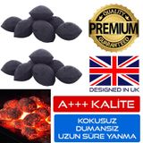 İstiridye Briket Mangal Kömürü 3 Kg Tozsuz Dumansız Premium A+++