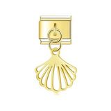 İstiridye Gold Çelik İtalyan Charm