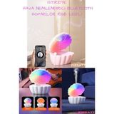 Istiridye Hava Nemlendirici 550ML Rgb Ledli Bluetooth Hoparlör Buhar Makinesi Gece Lambası Istiridye - Renkli