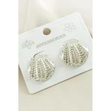 İstiridye Metal Küpe