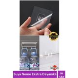 İstisna 10 Adet Süper Güçlü Şeffaf Çerçeve Askısı Lekesiz Duvar Yapışkanı Mutfak Banyo Raf Tutucu Aksesuarı