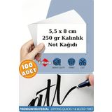 İstisna 100 Adet Premium Kalın Beyaz Kağıt Not Yazmak Grafiti ve Projeleri için Zarf içi Not Kartları