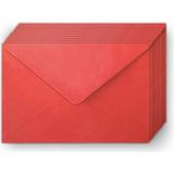 İstisna 10'lu Kırmızı Zarf Seti (13x18cm) Mektup Kartpostal Davetiye Zarfı Renkli Seçenekler