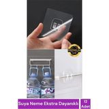 İstisna 12 Adet Süper Güçlü Şeffaf Çerçeve Askısı Lekesiz Duvar Yapışkanı Mutfak Banyo Raf Tutucu Aksesuarı