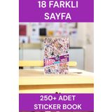 İstisna 250 Unicorn Prenses Sticker Book Ajanda Bullet Journal Laptop Telefon Bavul Etiket Defteri Kitabı