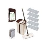 İstoç Türk Microfiber Tablet Mop 5 Paspaslı Temizlik Seti 6+6=12 Litre Kova+metal Sap 5adet Paspas Fiyata Dahil