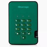 Istorage Diskashur2 SSD 1 Tb Yeşil - Güvenli Taşınabilir Katı Hal Sürücüsü - Parola Korumalı - Toz ve Su Geçirmez - Donanım Şifrelemesi