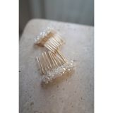 İstoria Bridal 2 Adet Mini Tarak Toka, Gold Tarak Toka, Düğün-nişan Saç Aksesuarı 4 Cm
