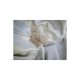 İstoria Bridal Şeffaf&Gold Tarak Toka, Nişan Saç Aksesuarı, Şeffaf Tarak Toka, Taraklı Toka