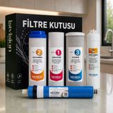 İstvision 5 Aşama Açık Kasa Su Arıtma Filtre Seti Orijinal Vontron Membran