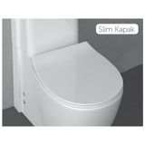 Isvea D40 Yavaş Kapanan Slim Klozet Kapağı Duroplast Malzeme ile Modern Tasarım