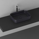 Isvea Infinity 50 cm Antrasit Tezgahüstü Lavabo