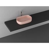 Isvea Infinity Tezgah Üzeri Lavabo 55 cm Somon Extra Dekorsuz Deliks 10NF65055 - YOK