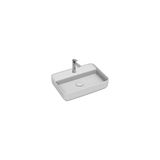 İsvea Isvea Infinity Tezgah Üzeri Lavabo 55cm Mat Beyaz
