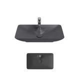 Isvea Isvea Sistemay Clear 65 Cm Antrasit Tezgah Ustu Lavabo