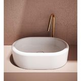 Isvea Italy Curvo Tezgah Üstü Çanak Lavabo 600X420XH160 cm Parlak Beyaz