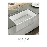 Isvea LEDRO 76cm Seramik Mutfak Eviyesi(SÜZGEÇ VE METAL IZGARA DAHİL)