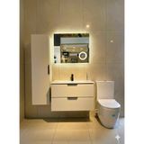 Isvea Liv Serisi 80 cm Banyo Dolabı Seti - Boy Dolaplı - Bej