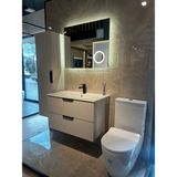 Isvea Liv Serisi 80 cm Banyo Dolabı Seti - Boy Dolapsız - Bej