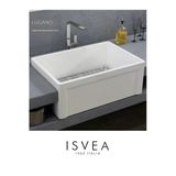 İsvea Lugano Tek Hazneli Seramik Mutfak Ve Banyo Eviyesi, 76 Cm 10Lgs9176