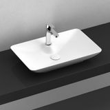 Isvea Sistema Y Clear Tezgah Üzeri Lavabo 65CM Beyaz E x tra Dekorsuz 10Sy50065