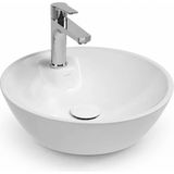 Isvea Sistema Y Tezgah Üstü Çanak Lavabo 45 Cm, Batarya Delikli Beyaz | 10sy65045