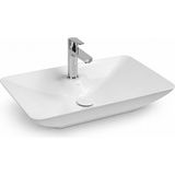 Isvea Sistema Y Tezgah Üstü Çanak Lavabo 65 Cm, Batarya Delikli Beyaz | 10sy50065