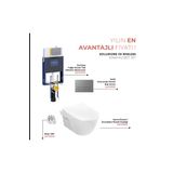Isvea Soluzione XX 5'li Set Kanalsız Asma Klozet Ve Gömme Rezervuar