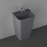 Isvea Sott Aqua Antrasit 50 cm Monoblok Lavabo