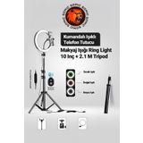 Isweep Ring Light Led Işıklı Tripod 10 Inç Halka Youtuber Tiktok Video Makyaj Işığı Ayaklı 10 Inç