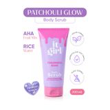 It Girl Patchouli Glow AHA&Rice Water Cilt Tonu Eşitleyici, Aydınlatıcı Vücut Peelingi | Body Scrub 200 ml
