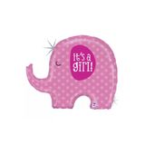 It İs A Gırl Elephant Folyo Balon 81 Cm Çok Renkli