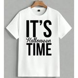 It Is Halloween Halloween Time Unisex Oversize Tişört Beyaz