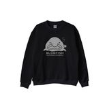 IT ME Baskılı Blobfish Tasarım Siyah Bisiklet Yaka Sweatshirt